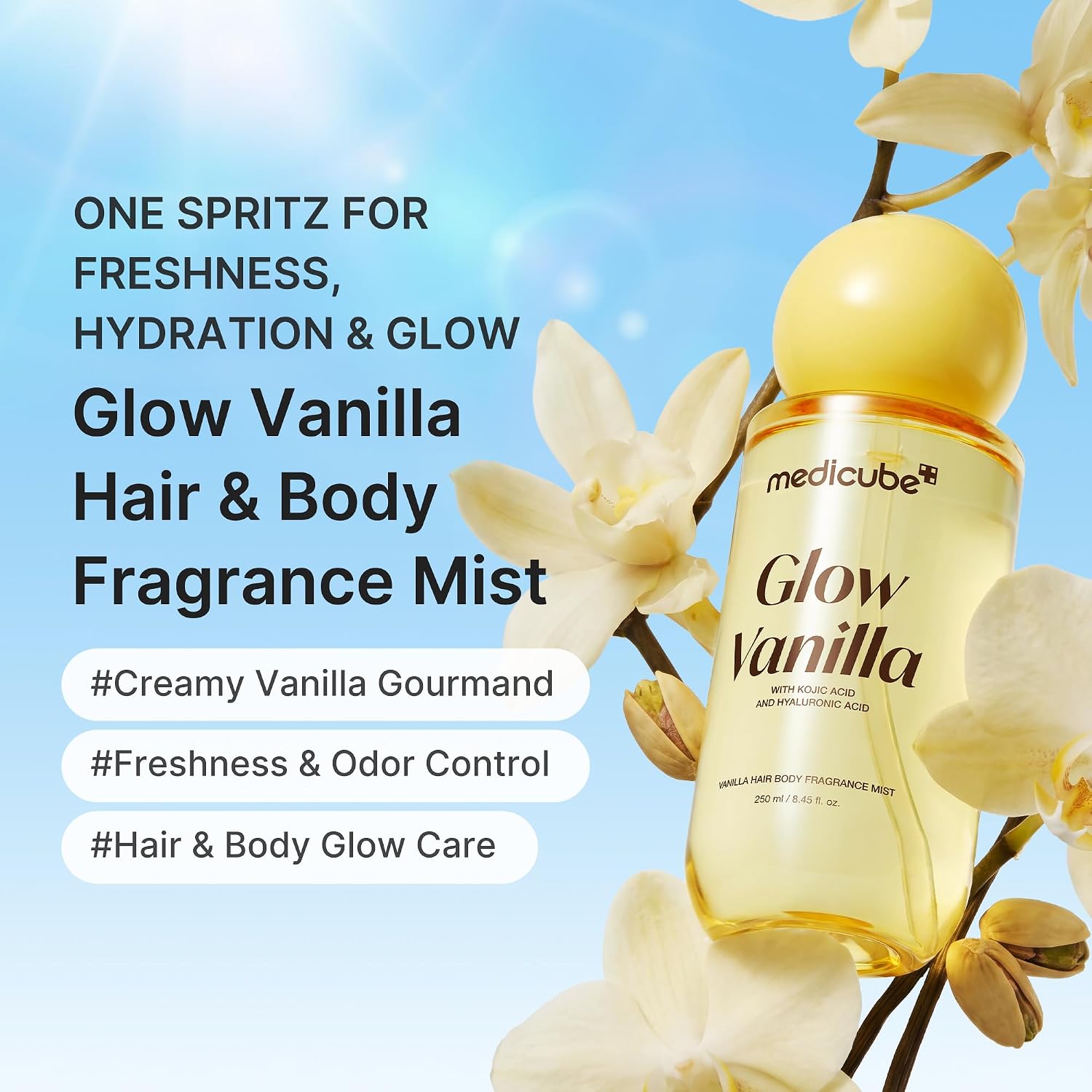 Medicube Glow Vanilla Hair & Body Fragrance Mist Mini 100ml	